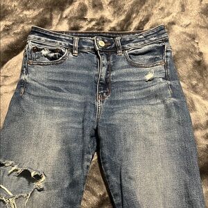 American Eagle Outfitters Ripped Blue skinny Jeans